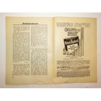 Edición mensual del NSDAP. De enero de 1941 Nationalsozialistischer Volksdienst. Espenlaub militaria